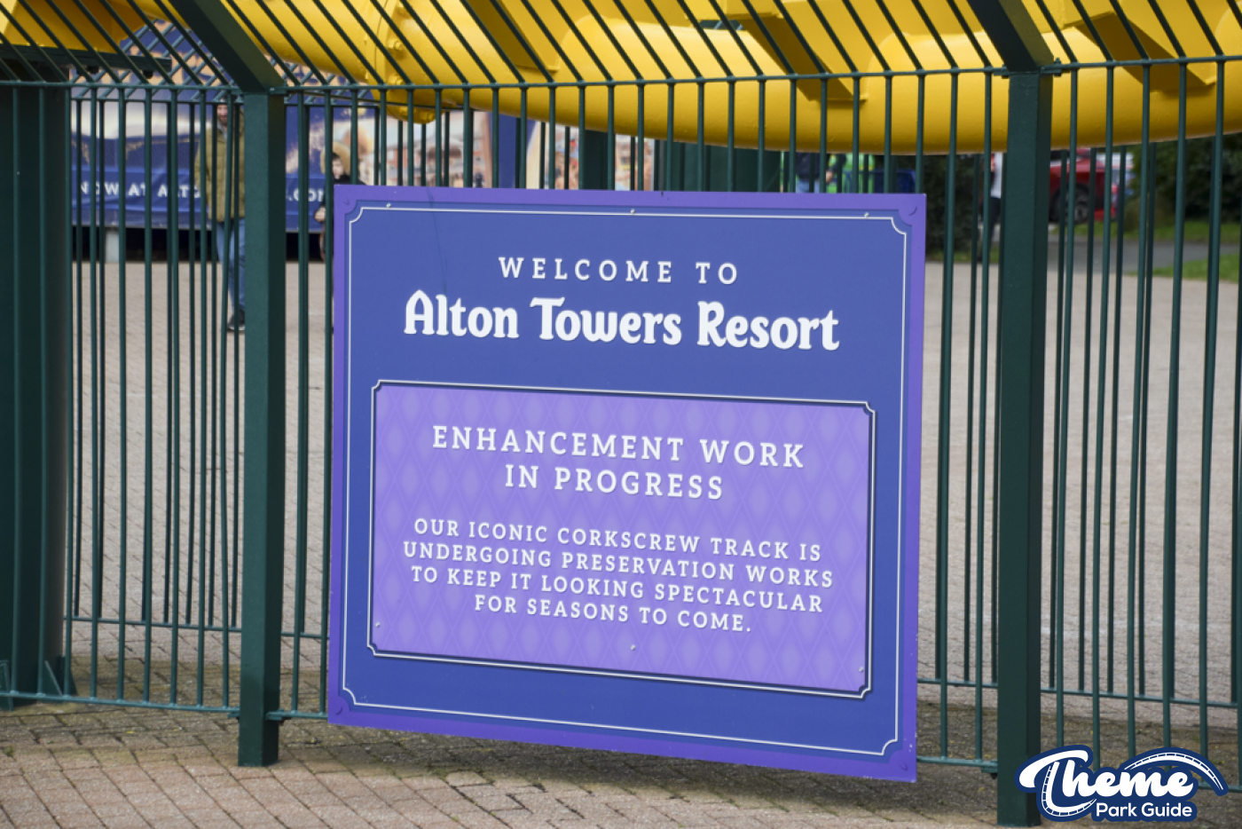 Corkscrew Repaint Almost Complete at Alton Towers