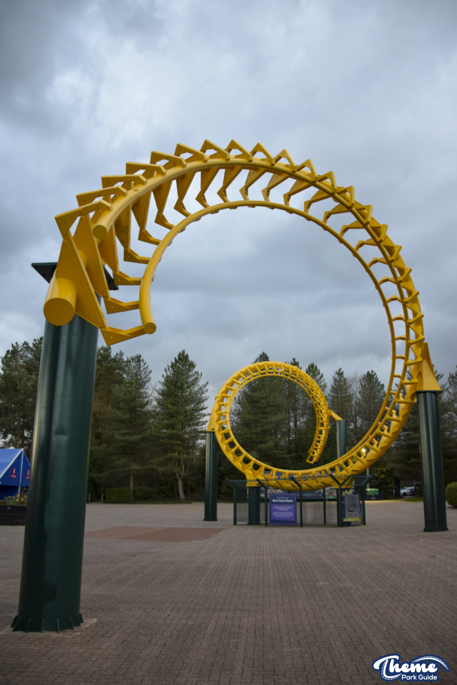 Corkscrew Repaint Almost Complete at Alton Towers