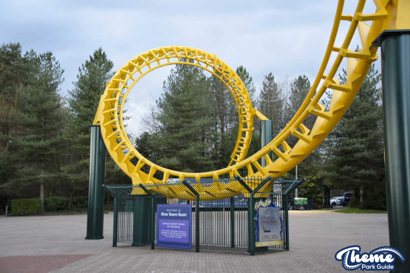 Corkscrew Repaint Almost Complete at Alton Towers
