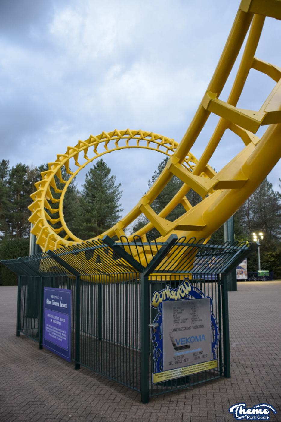 Corkscrew Repaint Almost Complete at Alton Towers