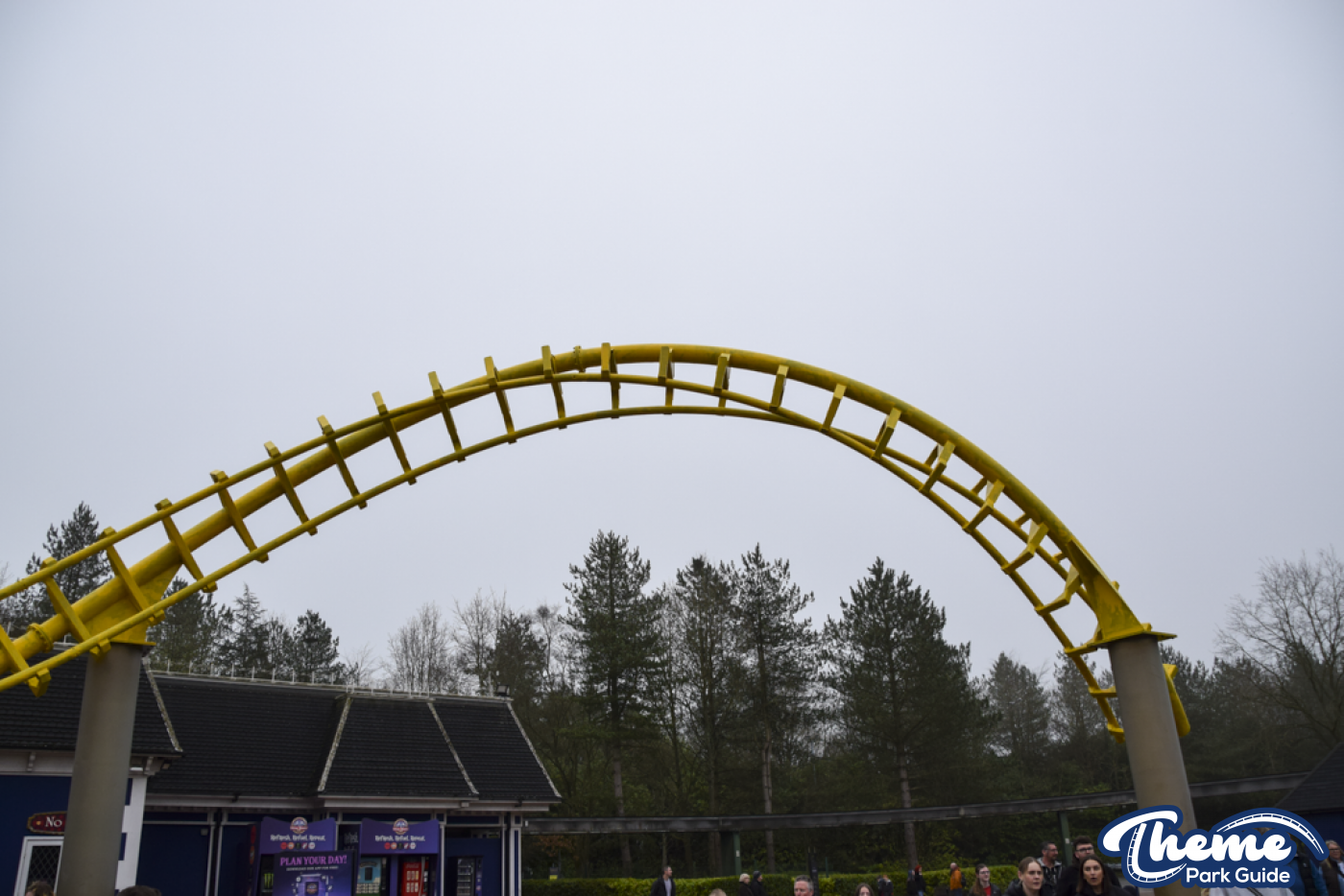 Iconic Corkscrews at Alton Towers Receive Yellow Base Coat