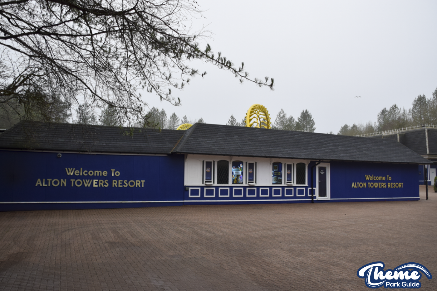 Iconic Corkscrews at Alton Towers Receive Yellow Base Coat
