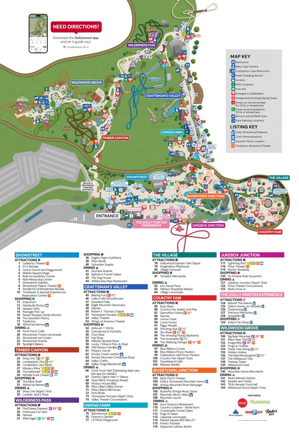 Dollywood 2025 Map